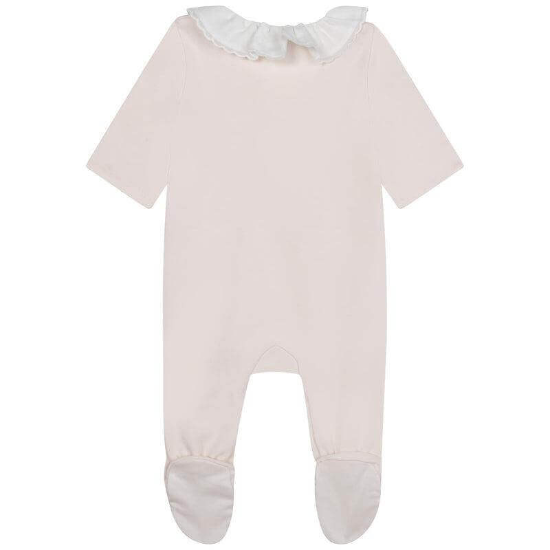 Chloe Baby Girls Peach Organic Cotton Babygrow Set Chloe Baby Girls Peach Organic Cotton Babygrow Set