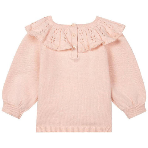 Chloe Baby Girls Pink Knitted Sweatshirt Chloe Baby Girls Pink Knitted Sweatshirt