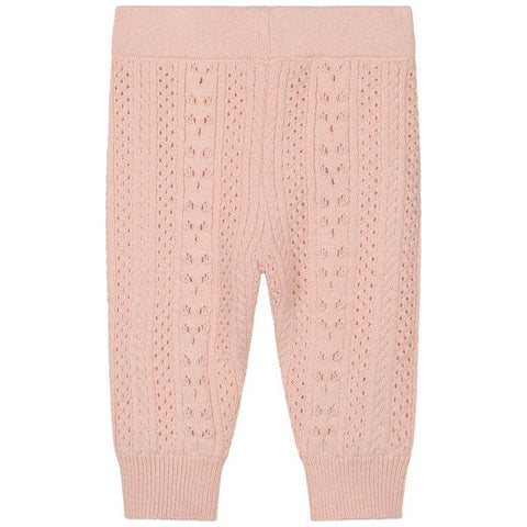Chloe Baby Girls Pink Knitted Trousers Chloe Baby Girls Pink Knitted Trousers