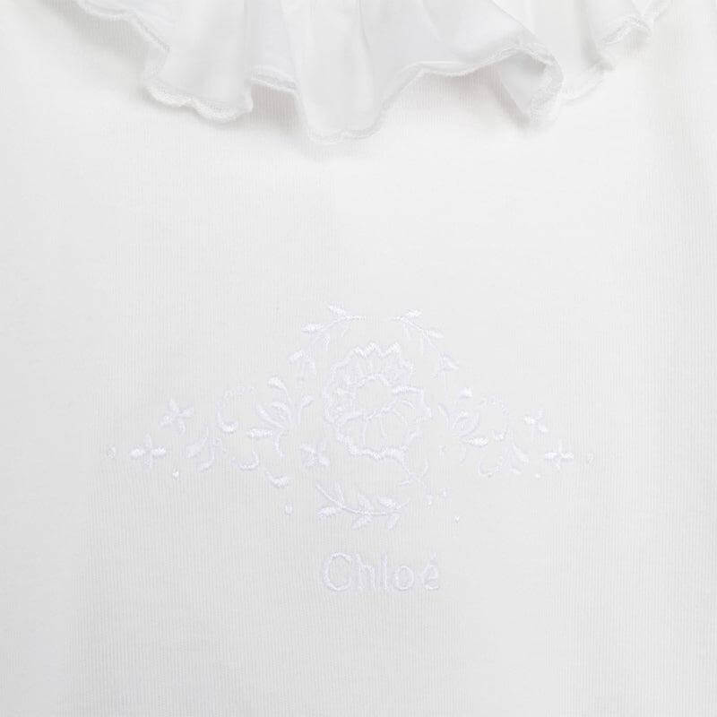 Chloe Baby Girls White Organic Cotton Babygrow Set Chloe Baby Girls White Organic Cotton Babygrow Set