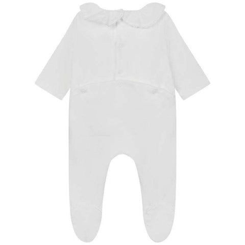 Chloe Baby Girls White Organic Cotton Babygrow Set Chloe Baby Girls White Organic Cotton Babygrow Set