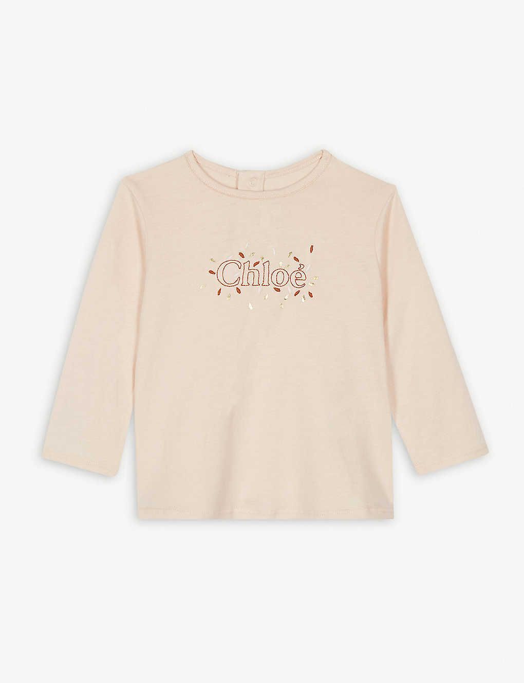Chloe Girls Apricot Logo T-Shirt Chloe Girls Apricot Logo T-Shirt