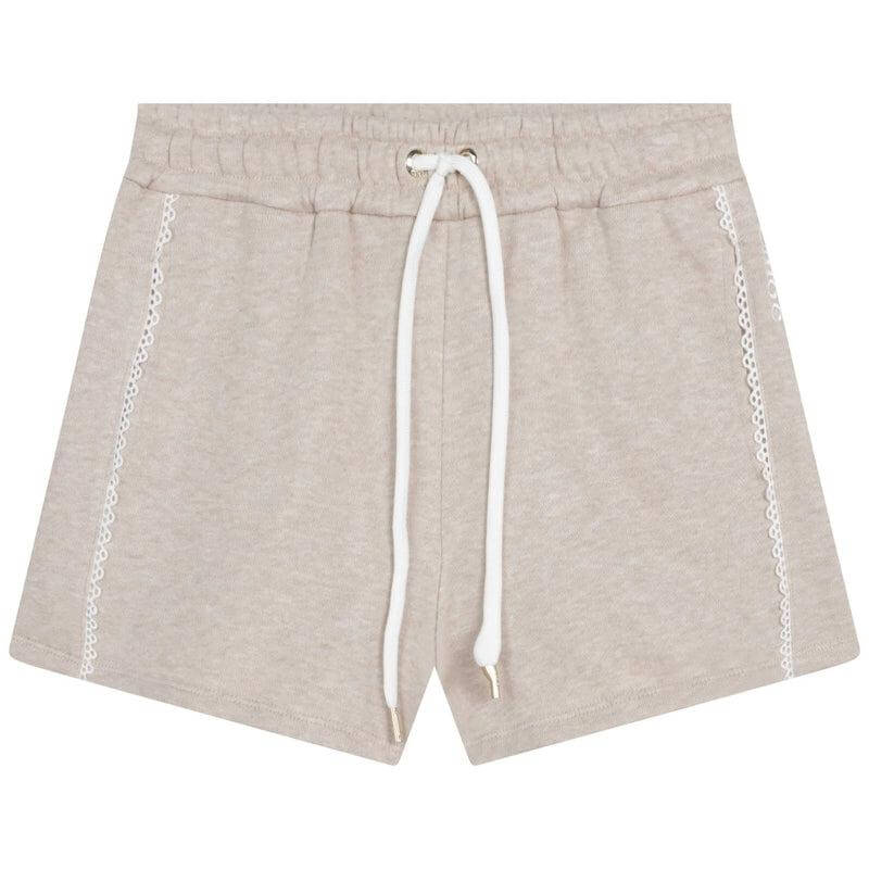 Chloe Girls Beige Lace Trim Shorts Chloe Girls Beige Lace Trim Shorts