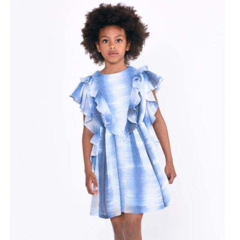 Chloe Girls Blue Cotton Dress Chloe Girls Blue Cotton Dress