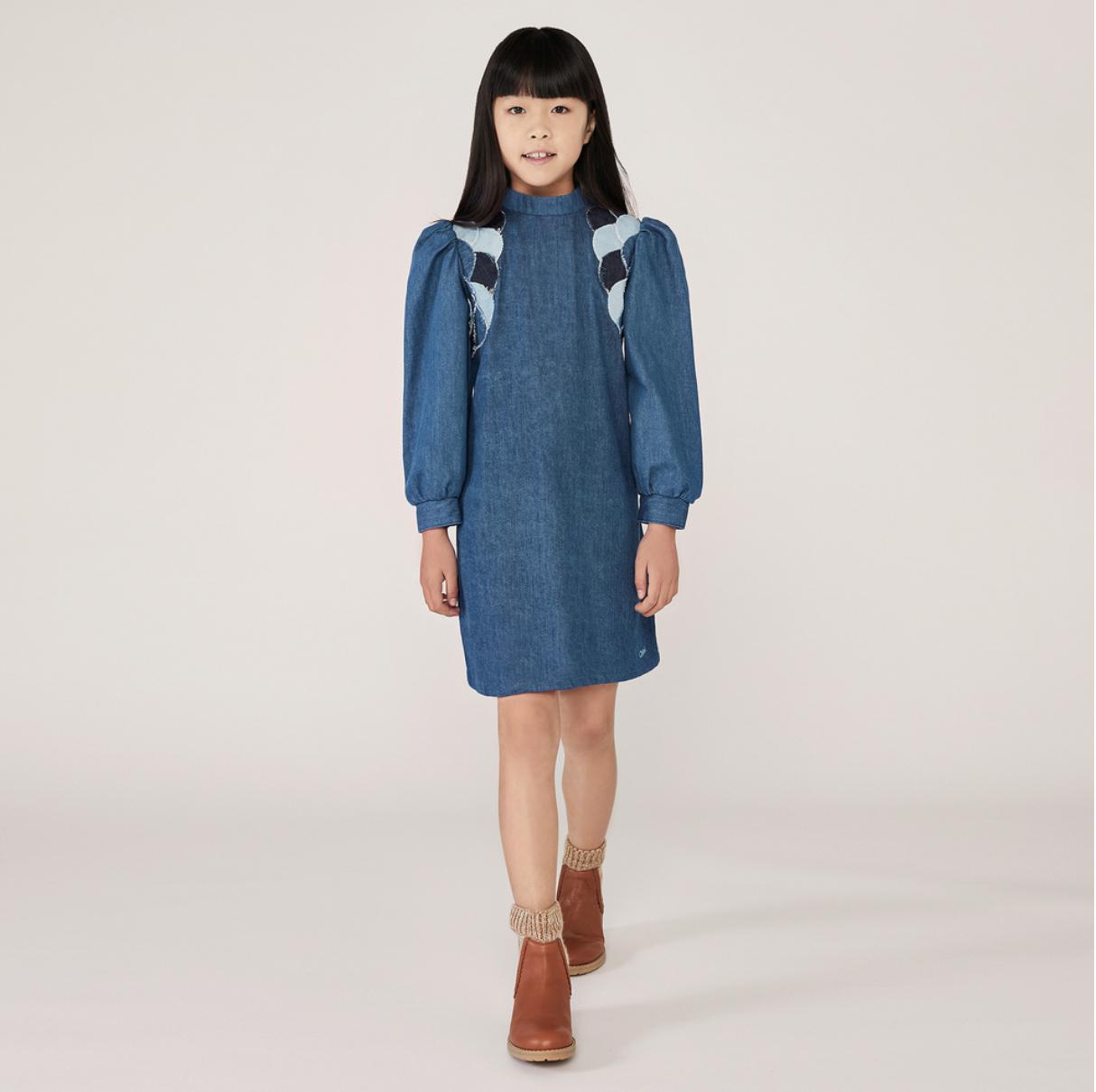 Chloe Girls Blue Scallop Dress Chloe Girls Blue Scallop Dress