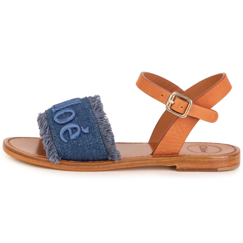 Chloe Girls Blue Strap Sandals Chloe Girls Blue Strap Sandals