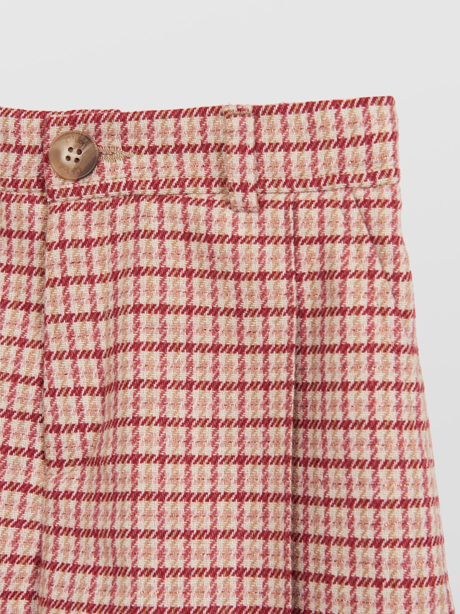 Chloe Girls Blush Check Shorts Chloe Girls Blush Check Shorts