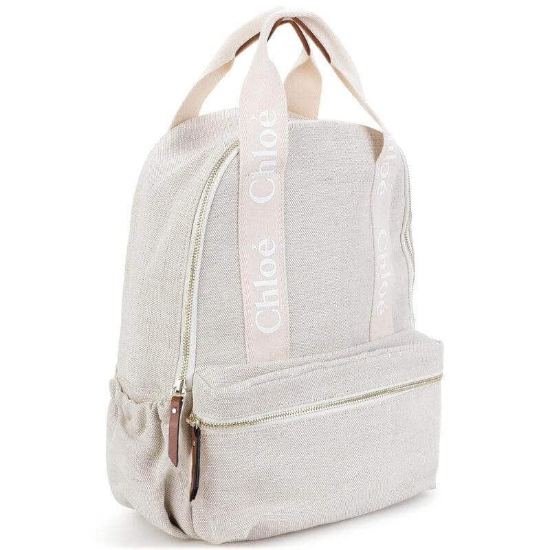 Chloe Girls Canvas Logo Backpack Chloe Girls Canvas Logo Backpack