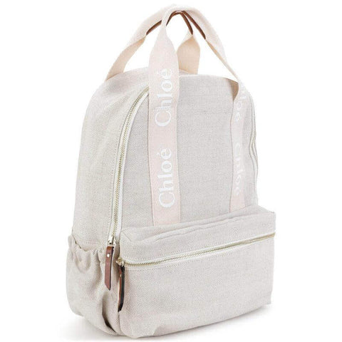 Chloe Girls Canvas Logo Backpack Chloe Girls Canvas Logo Backpack