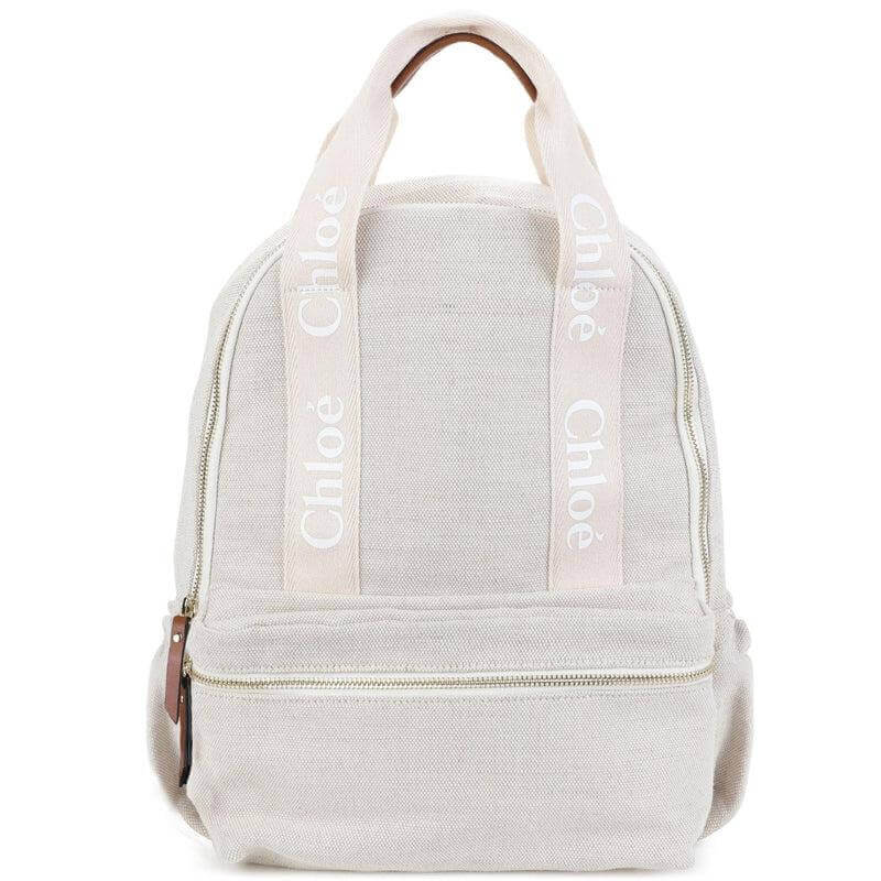 Chloe Girls Canvas Logo Backpack Chloe Girls Canvas Logo Backpack