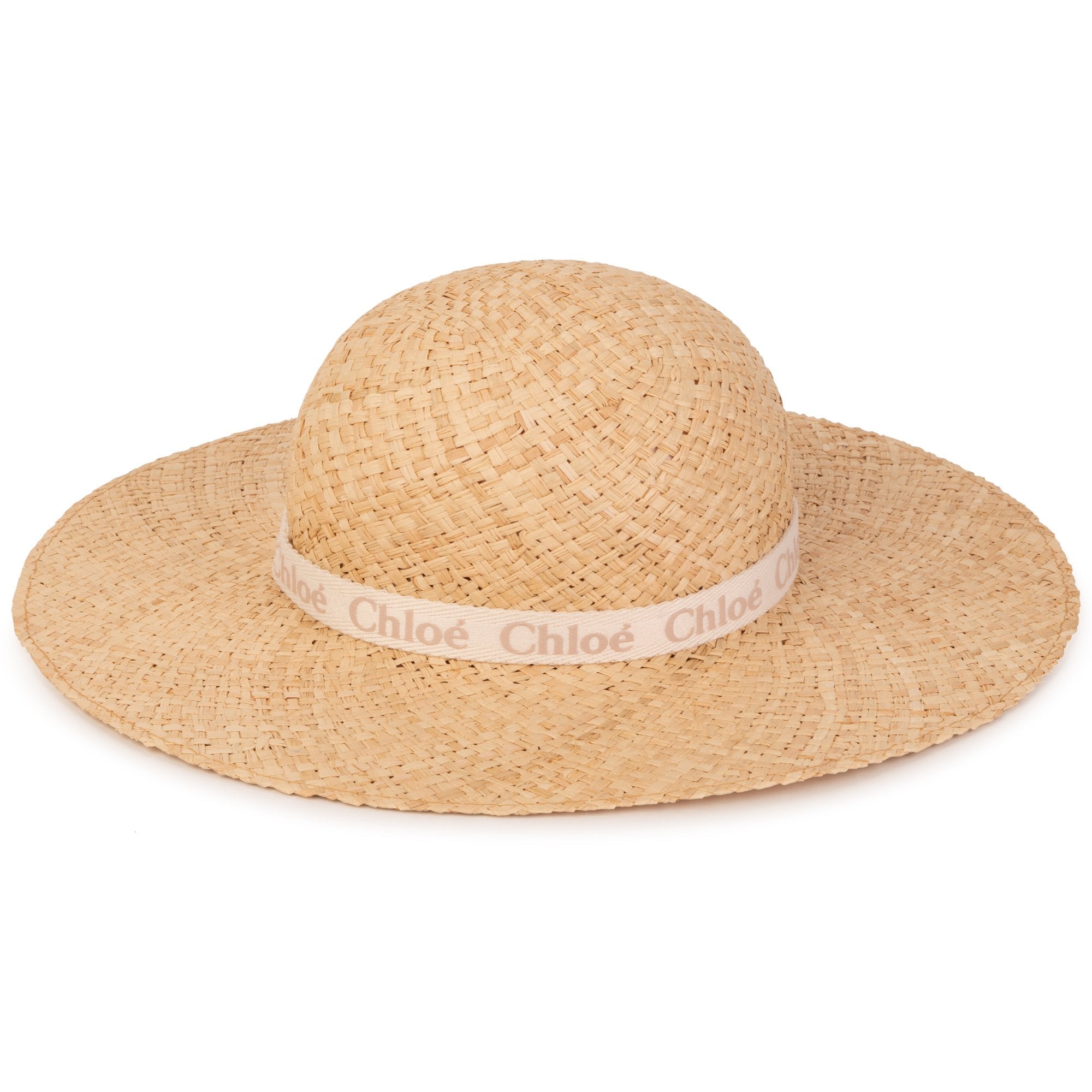 Chloe Girls Chloe Logo Straw Hat Chloe Girls Chloe Logo Straw Hat