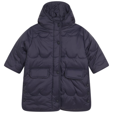 Chloe Girls Chloe Navy Puffercoat Chloe Girls Chloe Navy Puffercoat