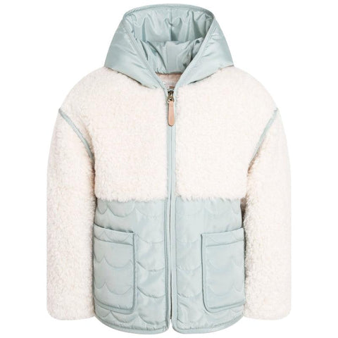Chloe Girls Green Quilted Hooded Jacket Chloe Girls Green Quilted Hooded Jacket