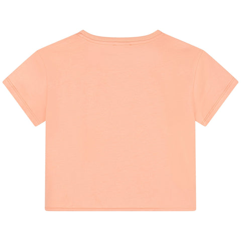 Chloe Girls Orange Heart T-Shirt Chloe Girls Orange Heart T-Shirt