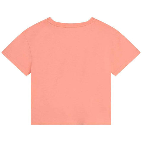 Chloe Girls Orange Ribbon Logo T-Shirt Chloe Girls Orange Ribbon Logo T-Shirt