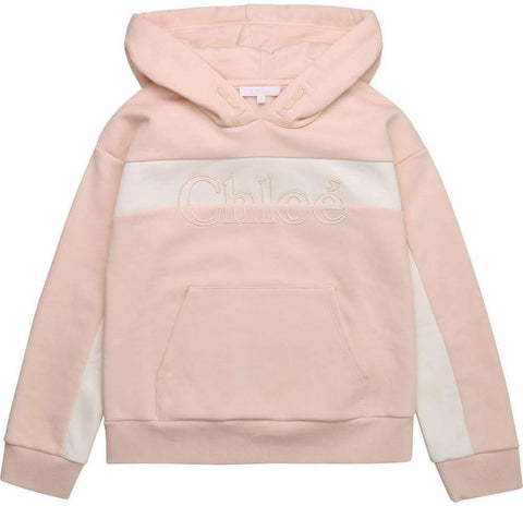 Chloe Girls Pale Pink Hooded Sweatshirt Chloe Girls Pale Pink Hooded Sweatshirt