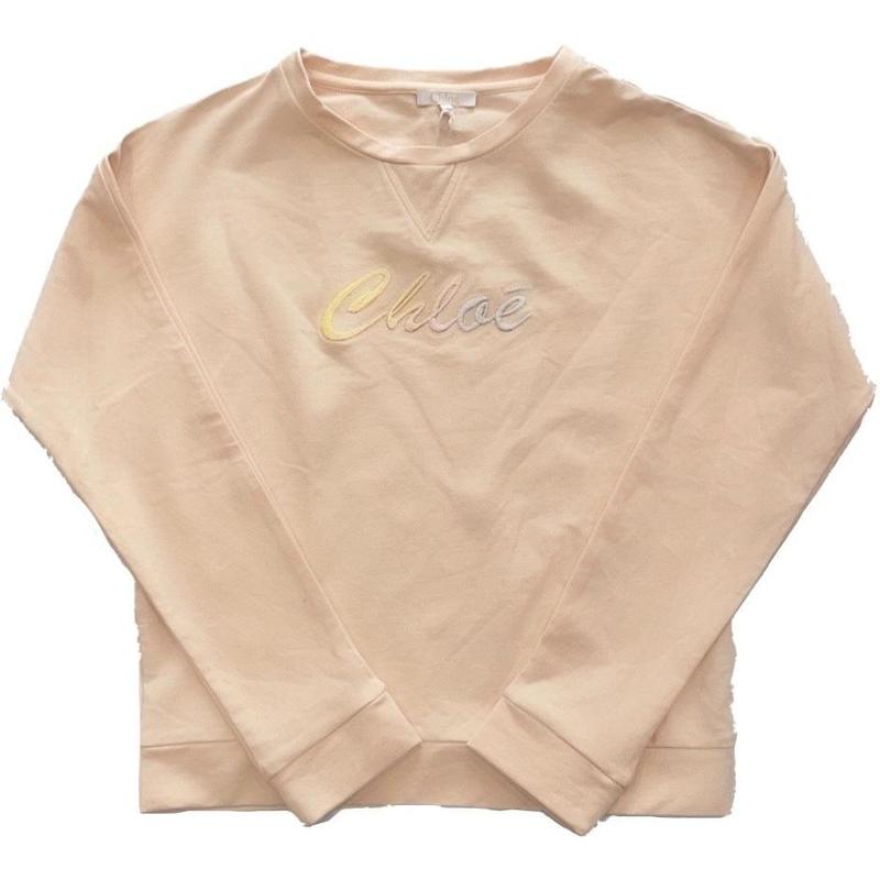 Chloe Girls Peach Logo Sweatshirt Chloe Girls Peach Logo Sweatshirt