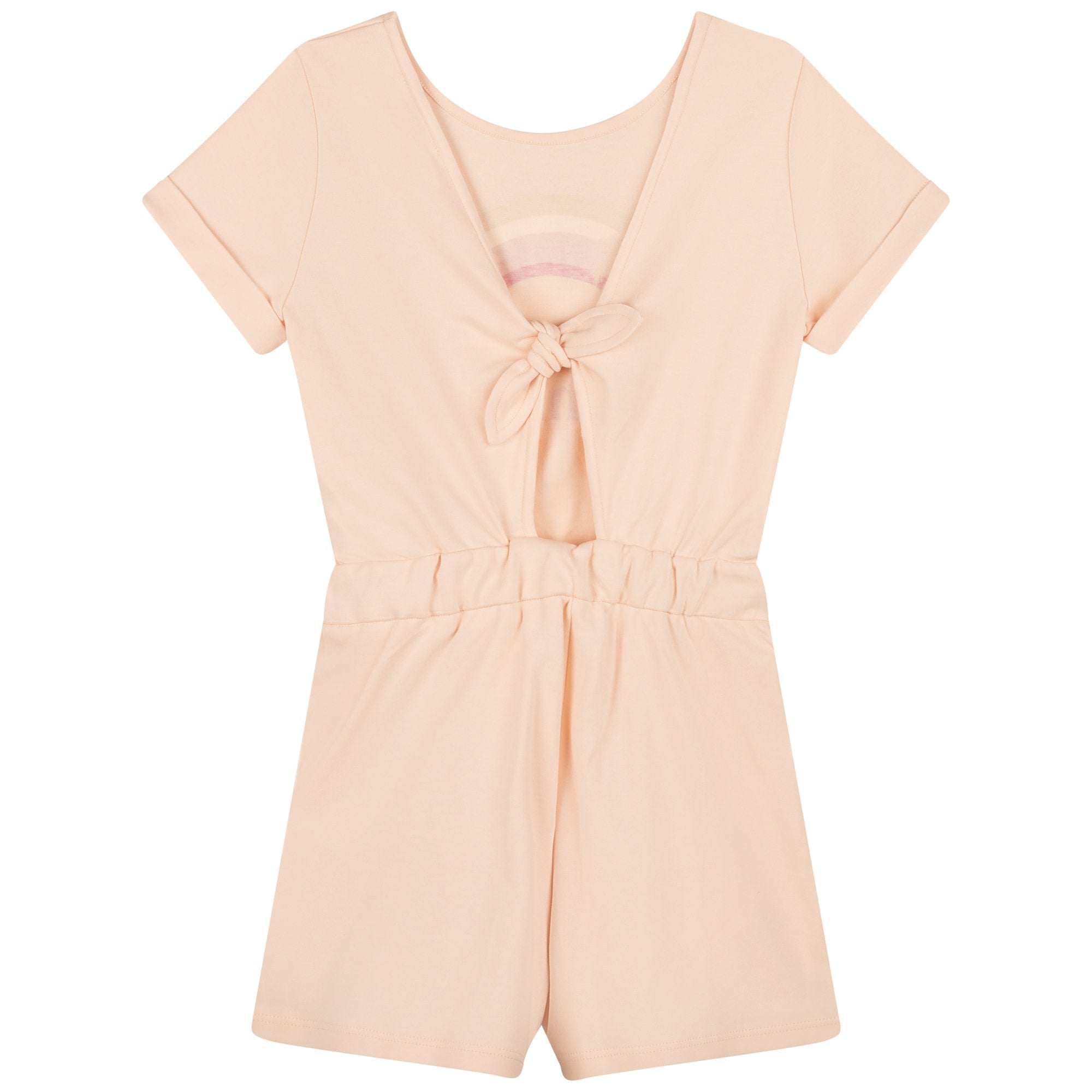 Chloe Girls Peach Rainbow Playsuit Chloe Girls Peach Rainbow Playsuit