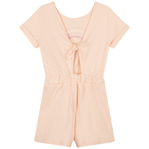 Chloe Girls Peach Rainbow Playsuit Chloe Girls Peach Rainbow Playsuit