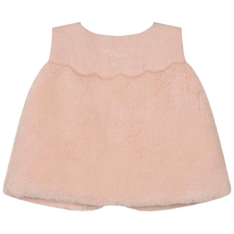 Chloe Girls Pink Fur Waistcoat Chloe Girls Pink Fur Waistcoat