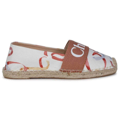 Chloe Girls Ribbon Print Espadrilles Chloe Girls Ribbon Print Espadrilles