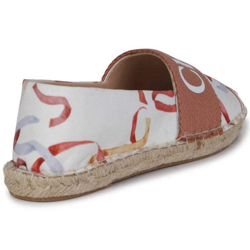 Chloe Girls Ribbon Print Espadrilles Chloe Girls Ribbon Print Espadrilles