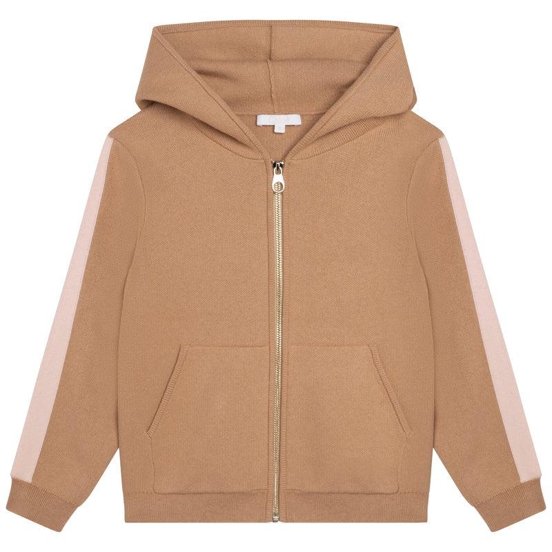 Chloe Girls Stone Knit Zip Up Hoodie Chloe Girls Stone Knit Zip Up Hoodie