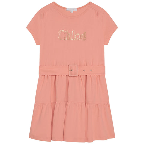 Chloe Girls Light Pink Dress+Belt Chloe Girls Light Pink Dress+Belt