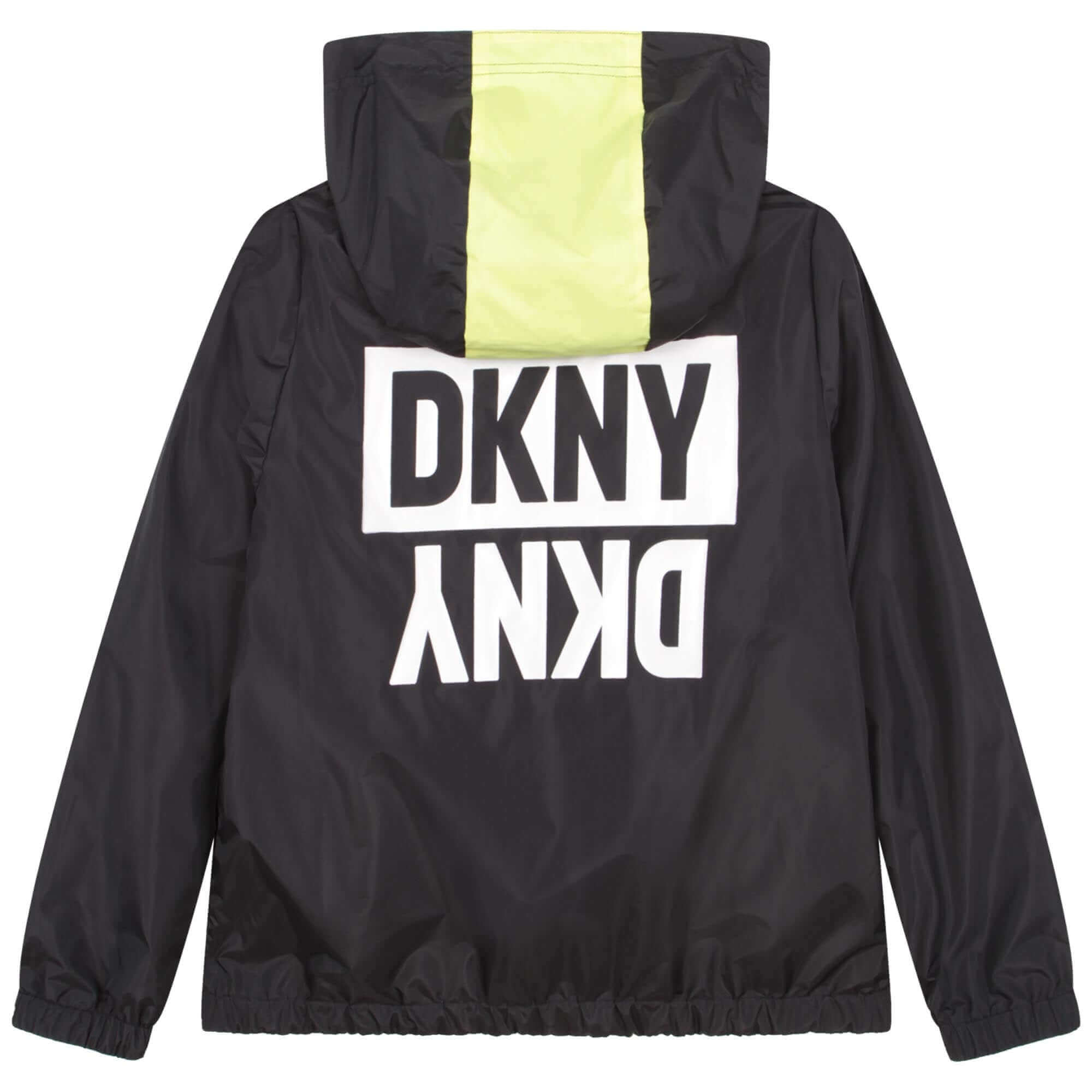 DKNY Boys Black & Blue Reversible Zip Up Jacket DKNY Boys Black & Blue Reversible Zip Up Jacket