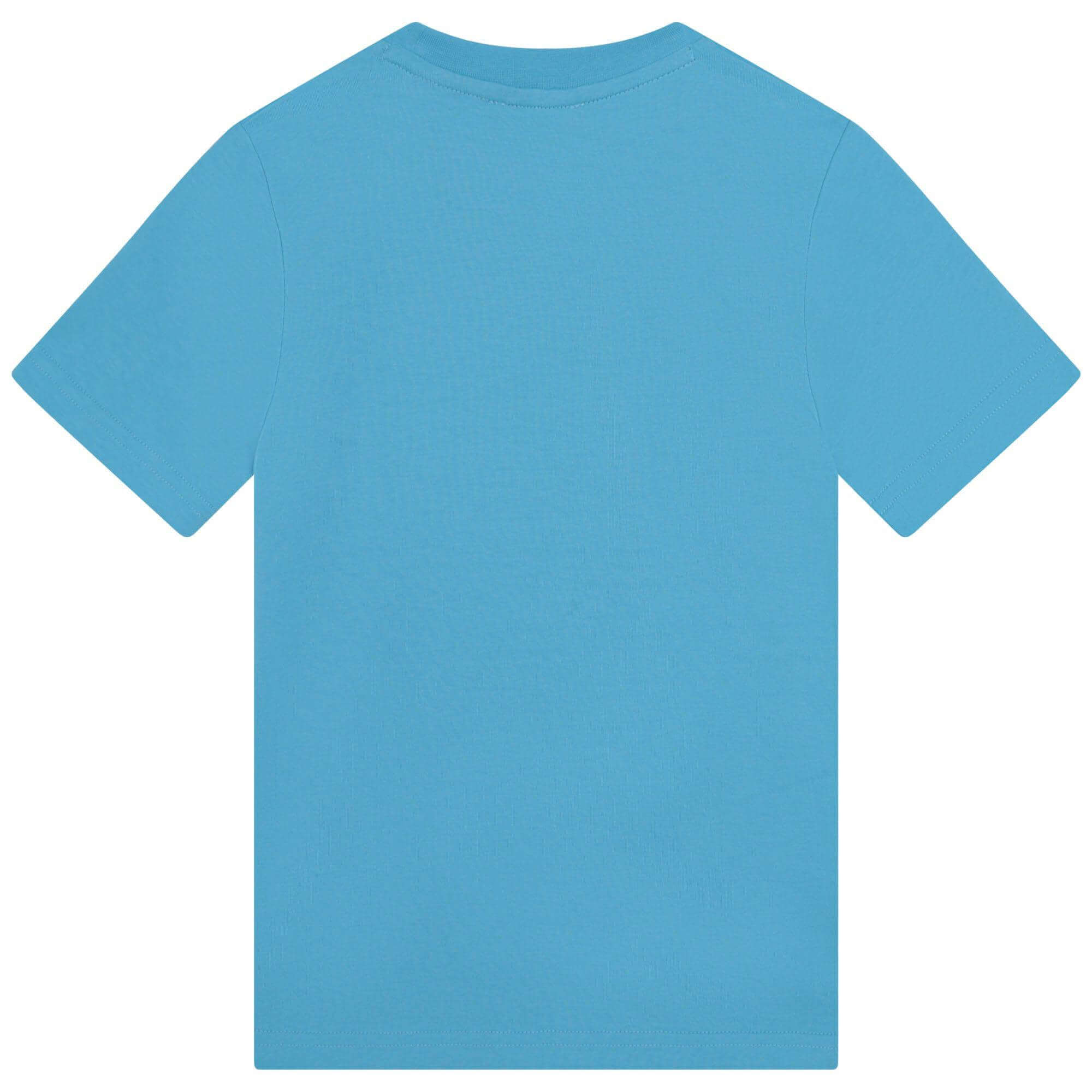 DKNY Boys Blue Cotton Logo T-Shirt DKNY Boys Blue Cotton Logo T-Shirt