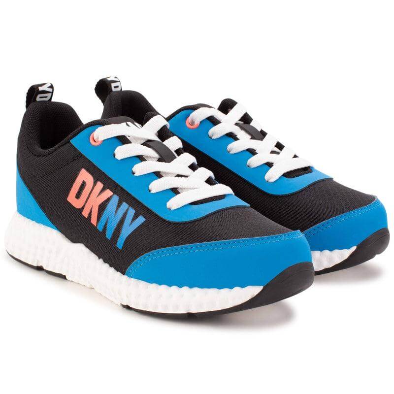 DKNY Boys Blue Logo Trainers DKNY Boys Blue Logo Trainers