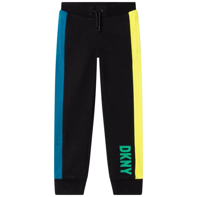 DKNY Boys Blue / Yellow Stripe Joggers DKNY Boys Blue / Yellow Stripe Joggers