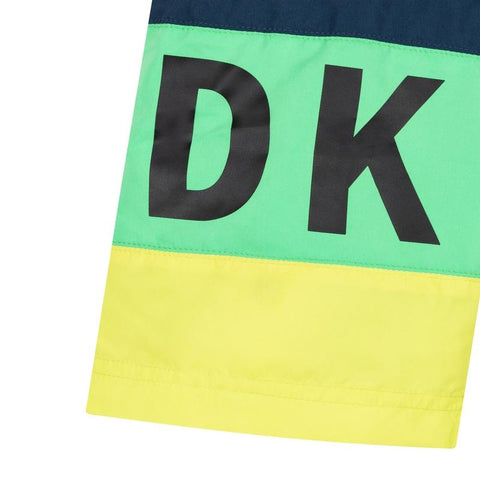 DKNY Boys Green Yellow Swim Shorts DKNY Boys Green Yellow Swim Shorts