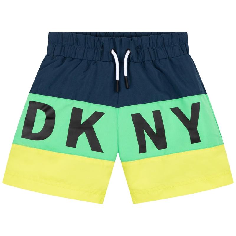 DKNY Boys Green Yellow Swim Shorts DKNY Boys Green Yellow Swim Shorts