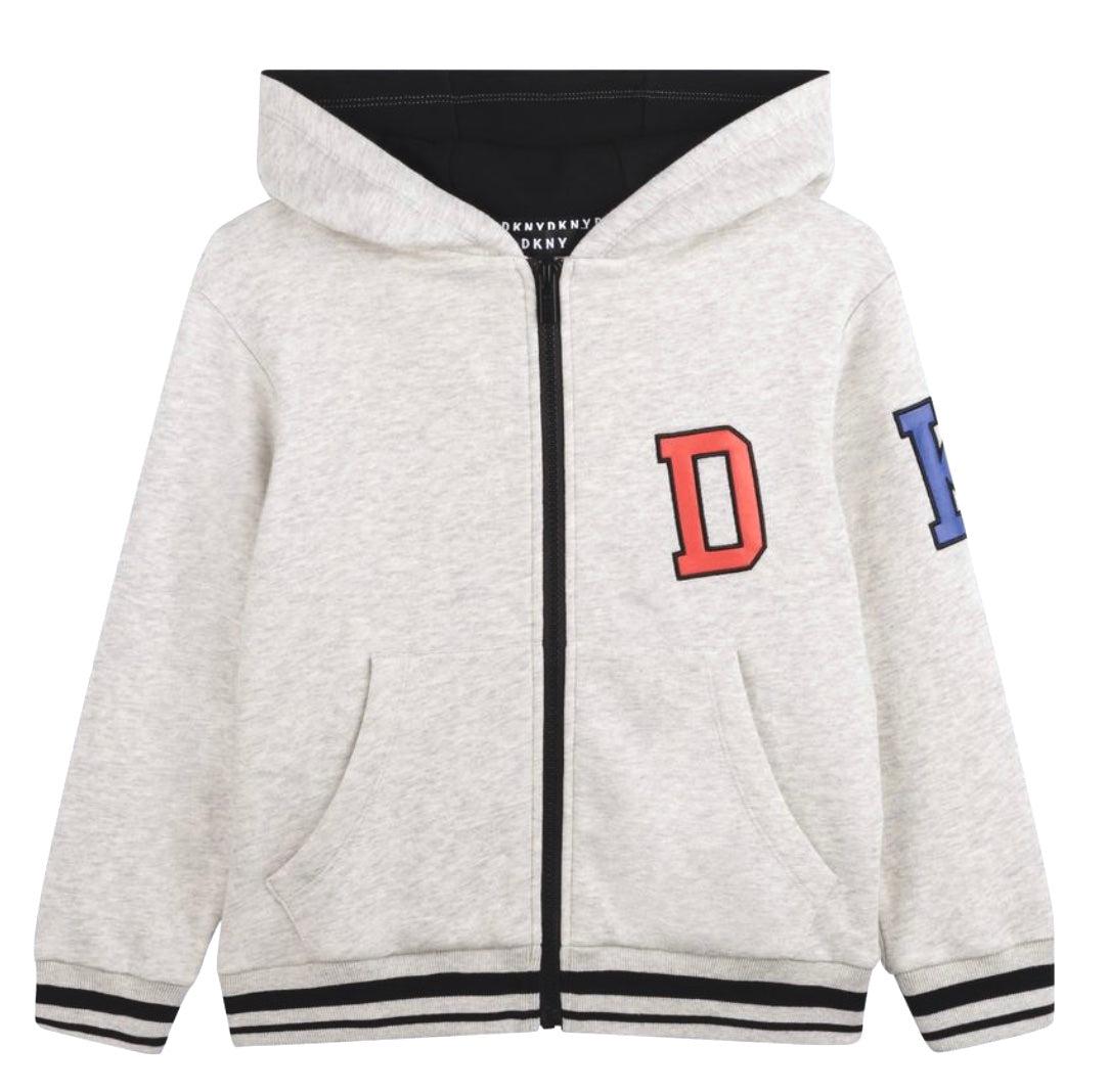 DKNY Boys Grey Zip Up Hoodie DKNY Boys Grey Zip Up Hoodie
