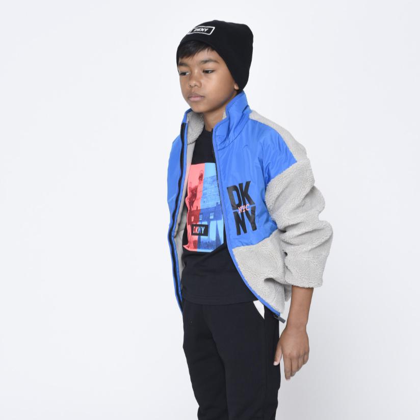 DKNY Boys Stone Zip Up Jacket DKNY Boys Stone Zip Up Jacket