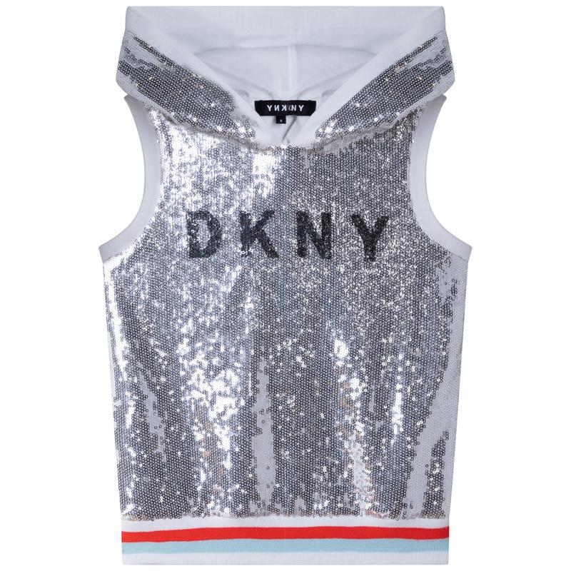 Girls Silver Vest Top Kathryns - Main Image