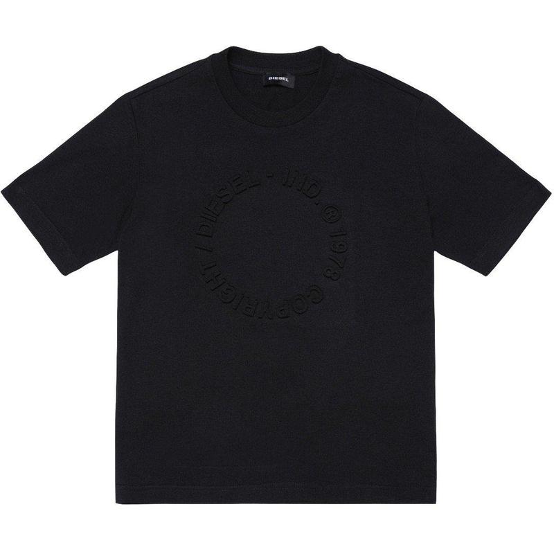 Diesel Boys Black 3D Logo T-Shirt Diesel Boys Black 3D Logo T-Shirt
