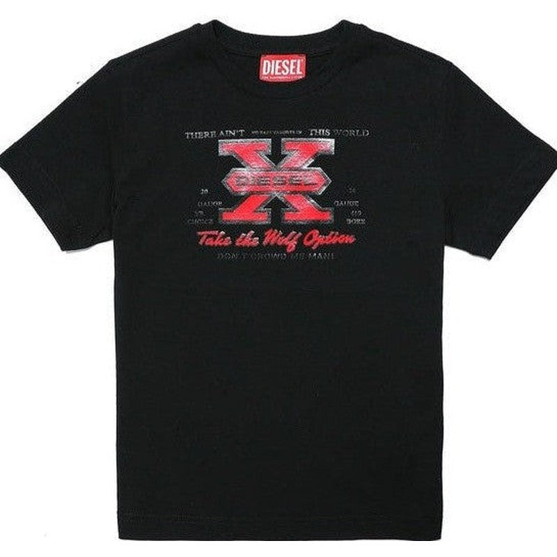 Diesel Boys Black Diesel X T-Shirt Diesel Boys Black Diesel X T-Shirt