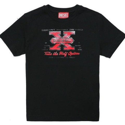 Diesel Boys Black Diesel X T-Shirt Diesel Boys Black Diesel X T-Shirt