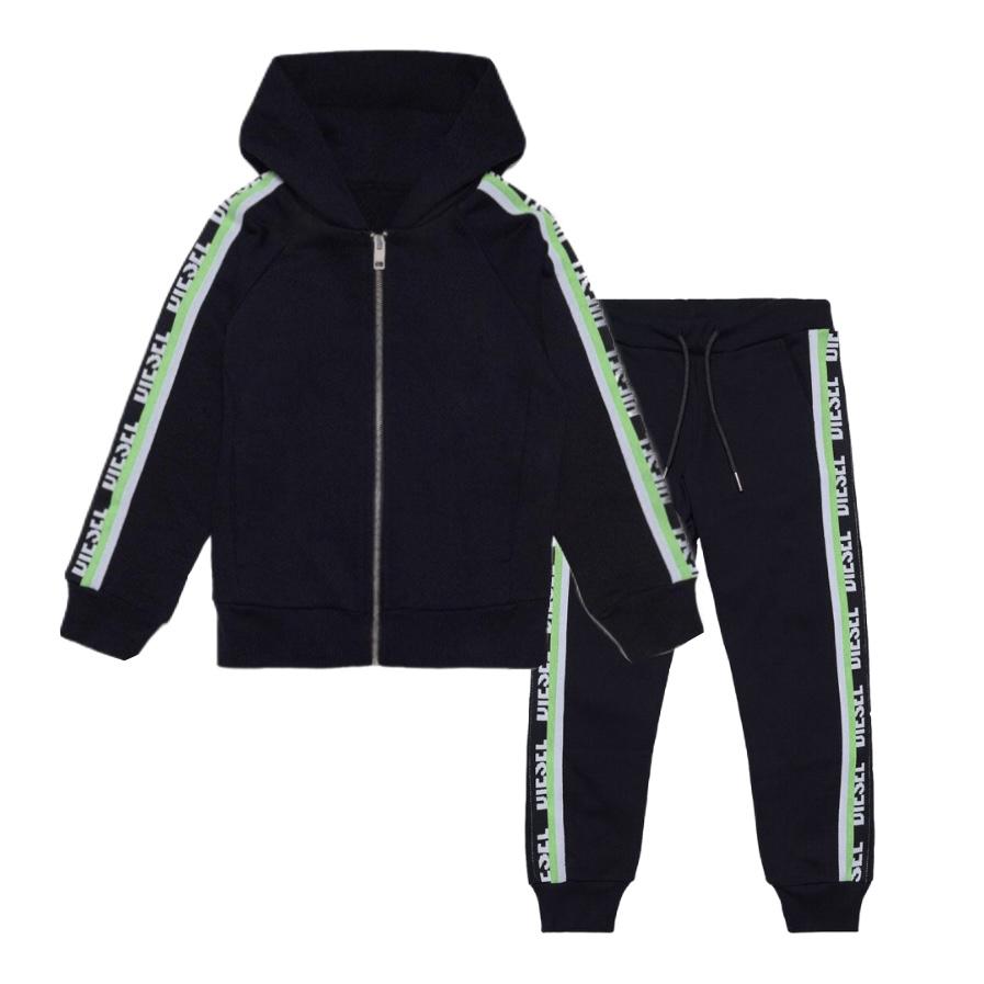 Diesel Boys Black Suittyx Tracksuit Set Diesel Boys Black Suittyx Tracksuit Set