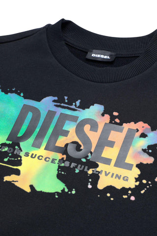 Diesel Boys Black Sdosky Hoodie Diesel Boys Black Sdosky Hoodie