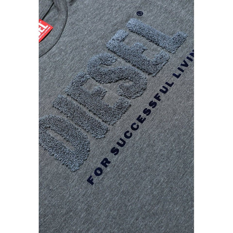 Diesel Boys Dark Grey Living T-Shirt Diesel Boys Dark Grey Living T-Shirt