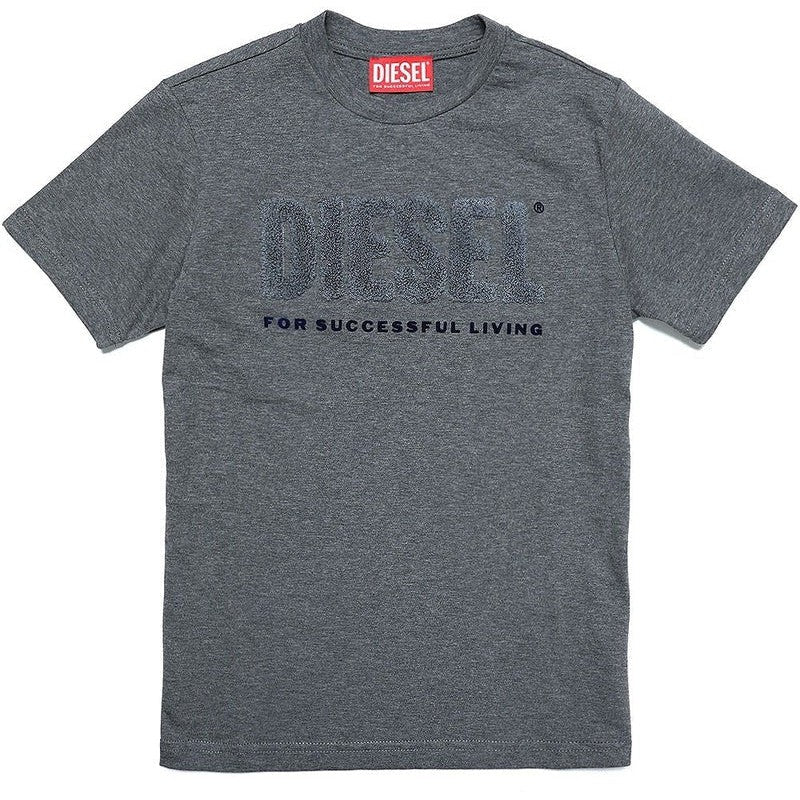 Diesel Boys Dark Grey Living T-Shirt Diesel Boys Dark Grey Living T-Shirt