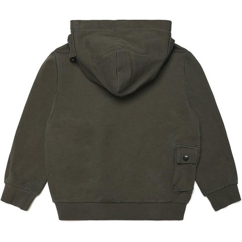 Diesel Boys Khaki Serpock Hoodie Diesel Boys Khaki Serpock Hoodie