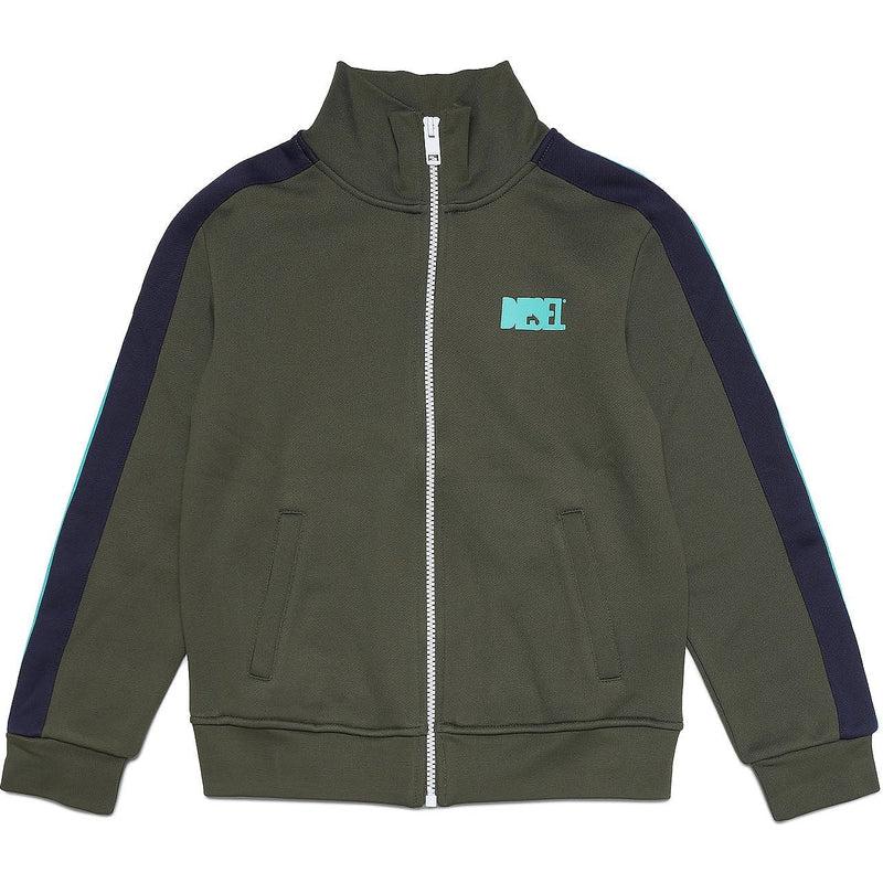 Diesel Boys Khaki Zip Up Hoodie Diesel Boys Khaki Zip Up Hoodie