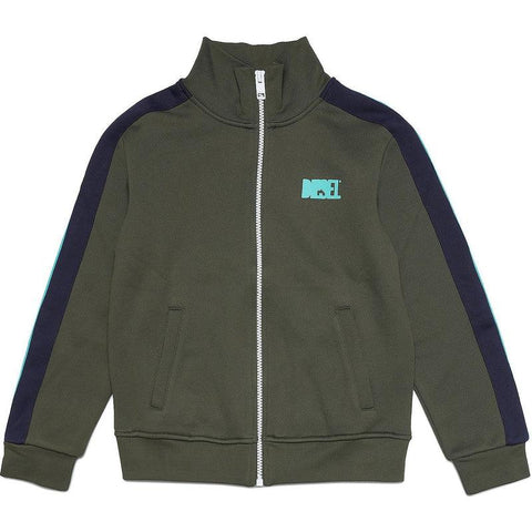 Diesel Boys Khaki Zip Up Hoodie Diesel Boys Khaki Zip Up Hoodie