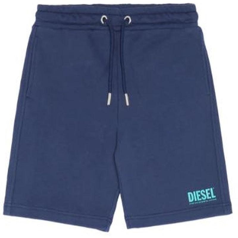 Diesel Boys Navy Fleece Logo Shorts Diesel Boys Navy Fleece Logo Shorts
