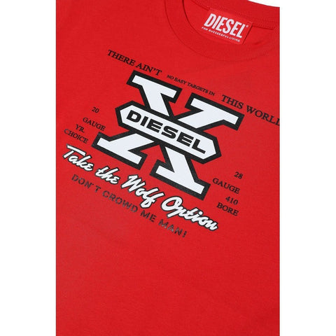 Diesel Boys Red Diesel X T-Shirt Diesel Boys Red Diesel X T-Shirt