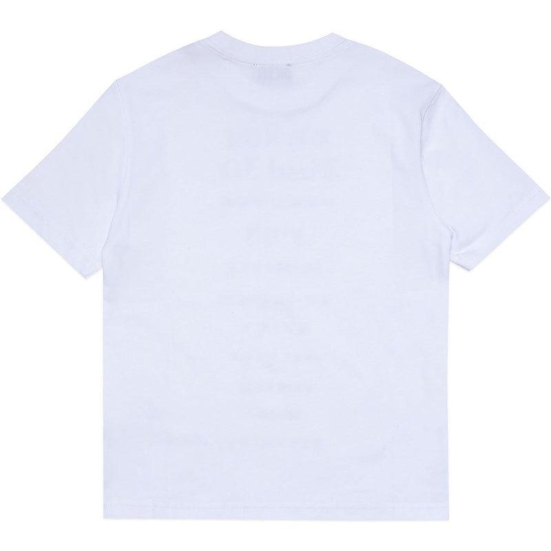 Diesel Boys White Text T-Shirt Diesel Boys White Text T-Shirt